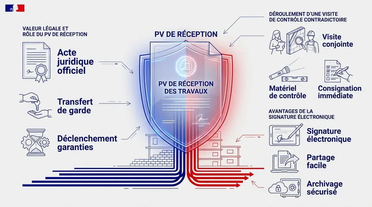 Contrôle de réception de chantier ITE et signature du procès-verbal